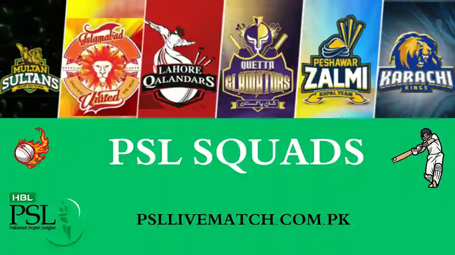 PSL squads