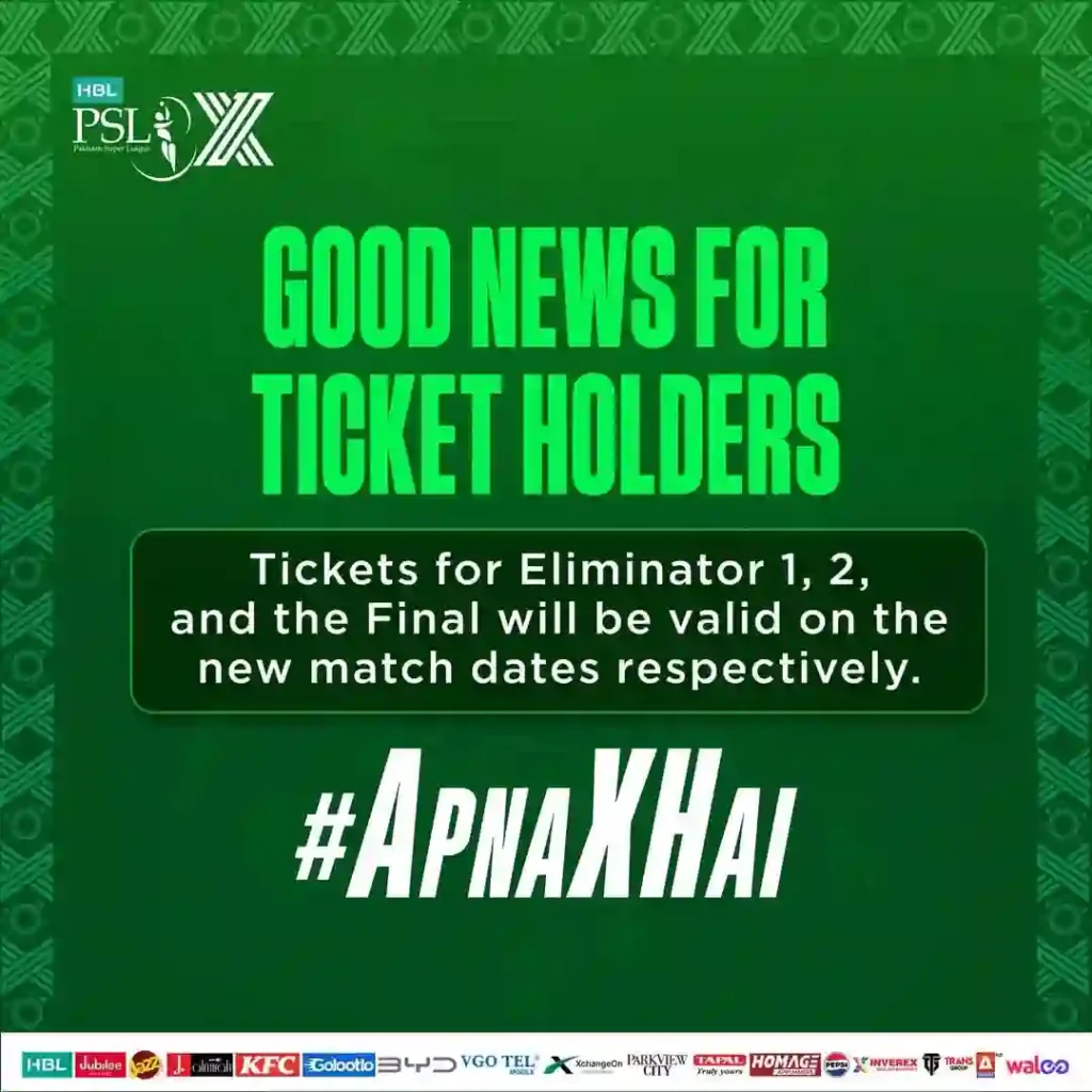 PSL Tickets 2025 – HBL PSL X Ticket Prices & Online Booking Guide 2 psl tickets