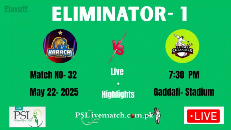 PSL Eliminator 1