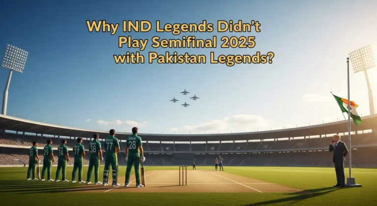Why IND Legends Didn’t Play Semifinal 2025