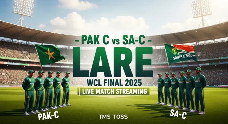 PAK-C vs SA-C Live Match Streaming – WCL Final 2025